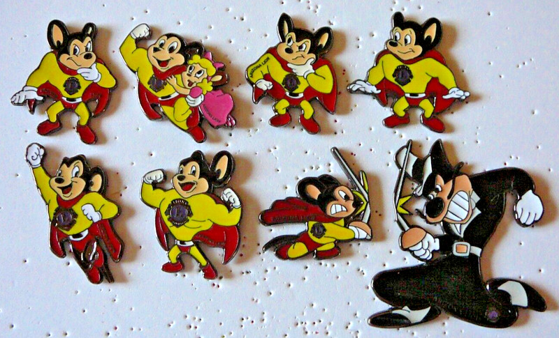 Lions Club Pins - MIGHTY MOUSE TO THE RESCUE  (8 Pins)