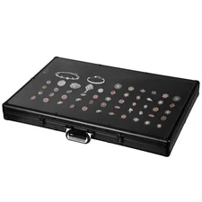 Acrylic Top Aluminum Display Case Lockable Trade Box for Jewelry Gems Coins Card