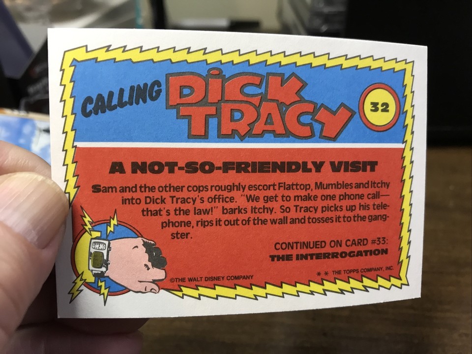 1990 Dick Tracy NonSport Card 32 Glossy eBay