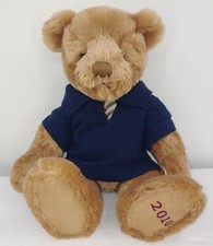 Burberry Fragrances Tan Teddy Bear Blue Shirt 13" Plush 2010