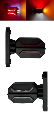 2x LED Umrissleuchte Positionsleuchte Dragon 12/24V E9 für LKW Anhänger Kurz Arm