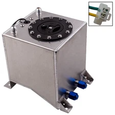 Universal Lightweight Aluminum 2.5 Gallon Fuel Cell Tank With Sending Unit 9.5L