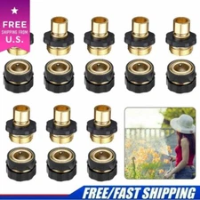 USA Garden Hose Quick Connect Water Hose Fit Brass Female Male Connector 3/4"