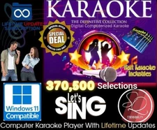 STUDIO Karaoke Hard Drive Collection -New Interface  Lifetime Updates 370,500+