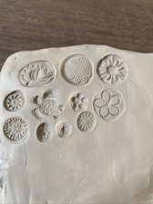 11 Handmade Ceramic/pottery/Polymer Clay Stam...