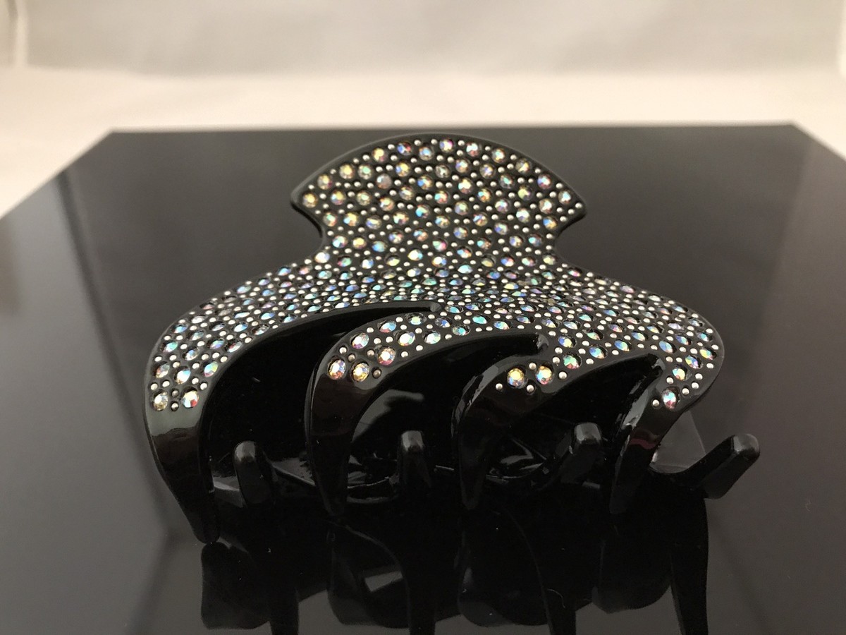 New Gorgeous embroidered Hair Clip Claw w Shinny Crystals  display picture 1