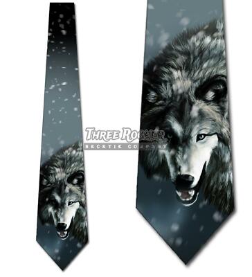 Wolf Ties Mens Animal Predator Neckties
