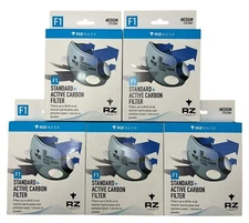 5 NEW Boxes RZ Mask Filter F1 Active Carbon (15 Total Filters) Medium