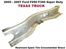 05 06 07 Ford F250 Rear Rearward Spare Tire Wheel Carrier Crossmember Frame Rail