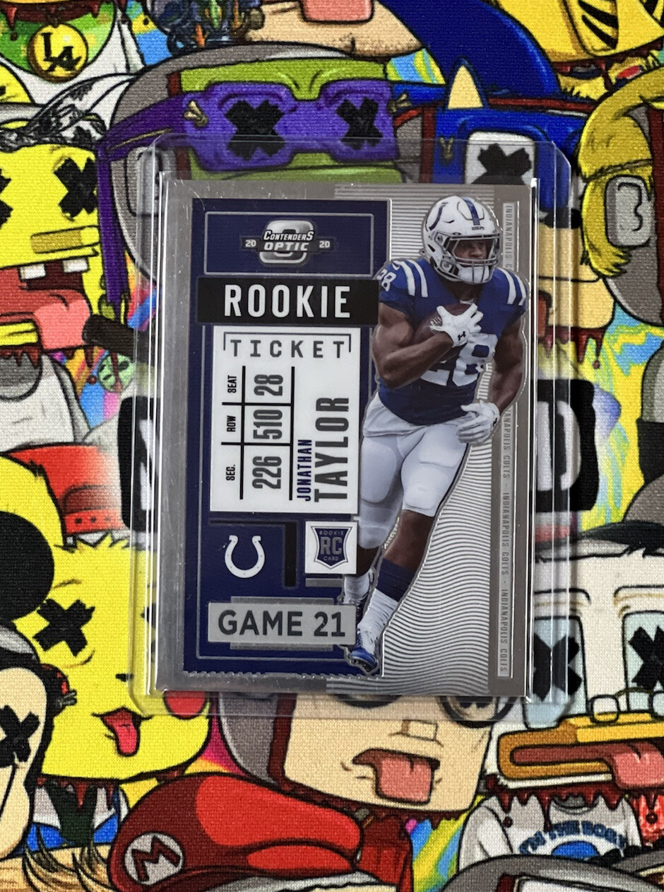 2020 Contenders Optic Jonathan Taylor Rookie Ticket RC #82 Colts