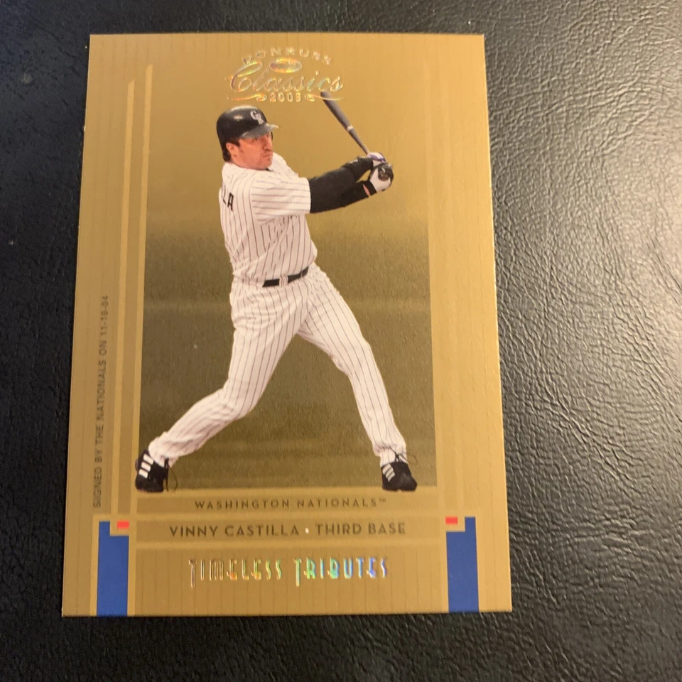 #81 Vinny Castilla Washington nationals 2005 Donruss classics gold/50￼,￼B37c - Image 3 of 3