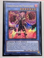 Yugioh! 1x Libromancer Fireburst DIFO-EN087 Ultra Rare 1st Ed NM