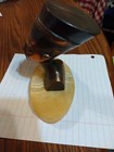 Vintage Metal Egyptian Queen Nefertiti Statue on Marble Base — photo 4