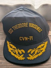 Vintage USS Theodore Roosevelt CVN-71 US Navy SnapBack Hat Cap-10 - Made in USA