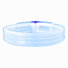 Wide Glow Stick 8 Inch Bracelet Blue Pack of 25