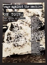 Rage Against The Machine 1993 Tour with House of Pain Event Promo Poster