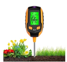 4-in-1 Soil pH Meter with Soil Light/Moisture/Temperature/pH Reliability S-1