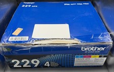 Brother Genuine TN229 4-PK Standard Toner Cartridges Open Box, 3 Sealed - 1 Open