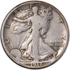 1917-S Obverse Very Good Walking Liberty Half Dollar 50C San Francisco VG+