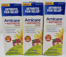 3x Boiron Arnicare Arthritis Cream Pain Relief of Joints  Muscles 2.5 oz