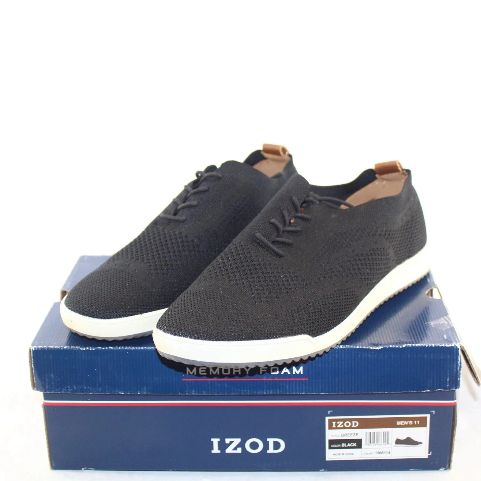 NEW IZOD Men's Memory Foam Breeze Oxford Casual Shoes Multiple Sizes