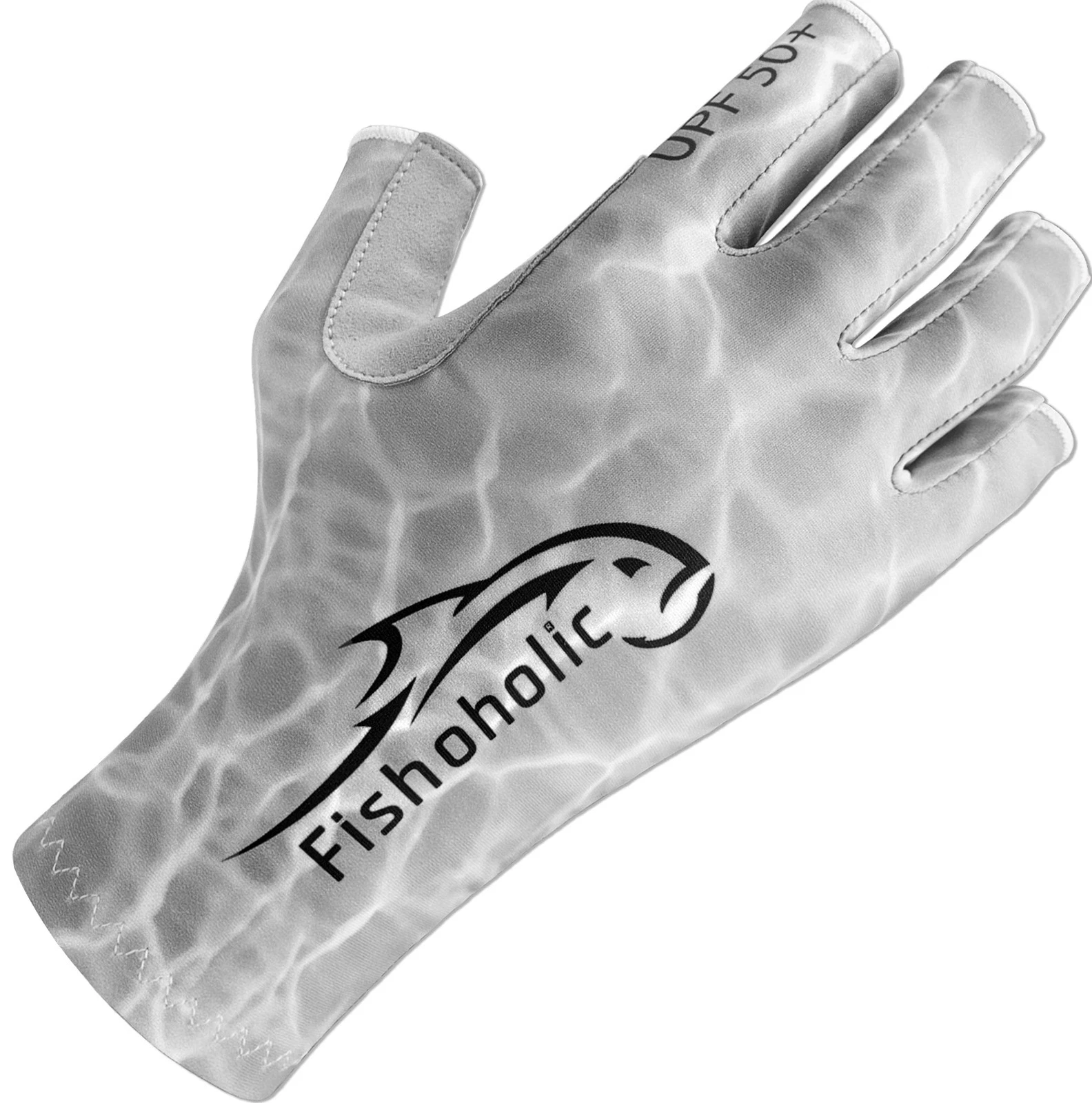 UPF50+ Fingerless Fishing Gloves - Sticky Grip Sun Protection Glove - Kayakin...