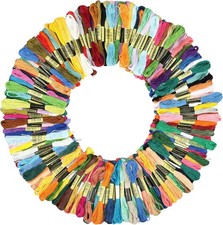 200 Skeins Embroidery Thread 200 Colors Cross Threads 8m 6-Strand Soft Polyester