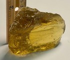 Amber Translucent Art Glass Cullet Slag Glass 5.1 oz  3" X 2.5" X 1" — photo 7
