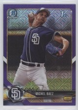2018 Bowman Chrome Prospects Mega Box Purple Mojo Refractor /250 Michel Baez sh7