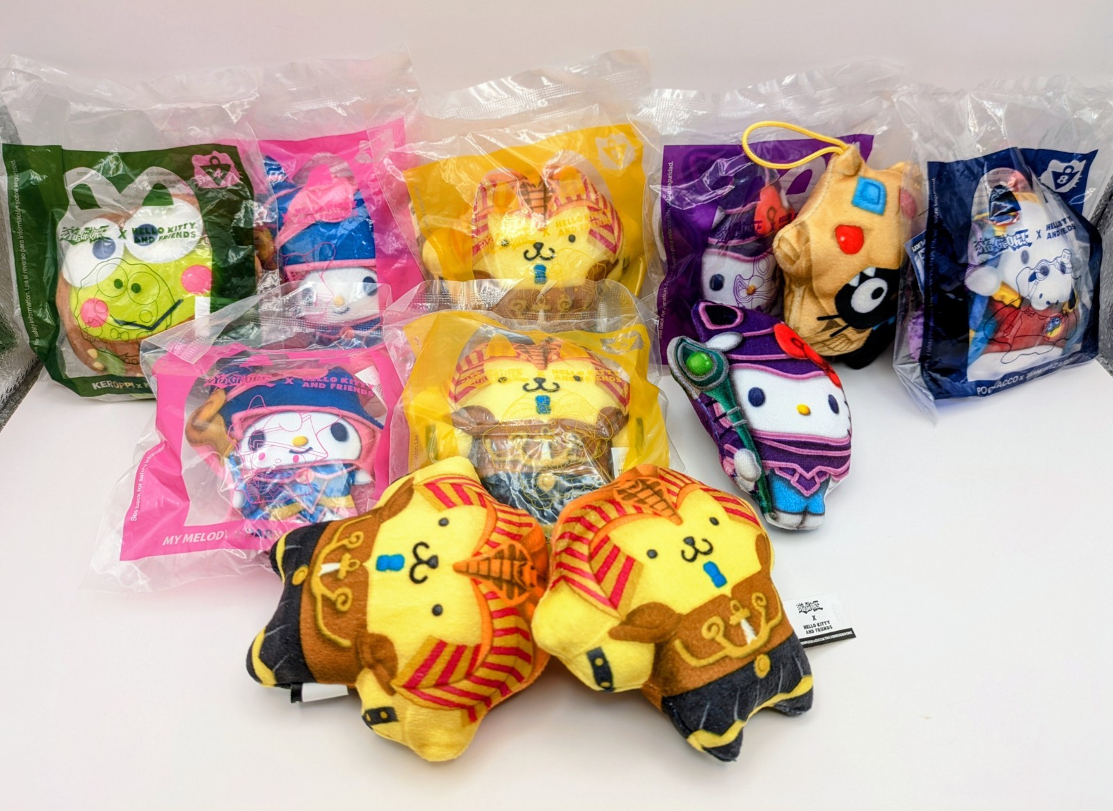 Hello Kitty x Yu-Gi-Oh McDonalds Happy Meal Lot of 7 Sealed + 4 Unsealed 2024