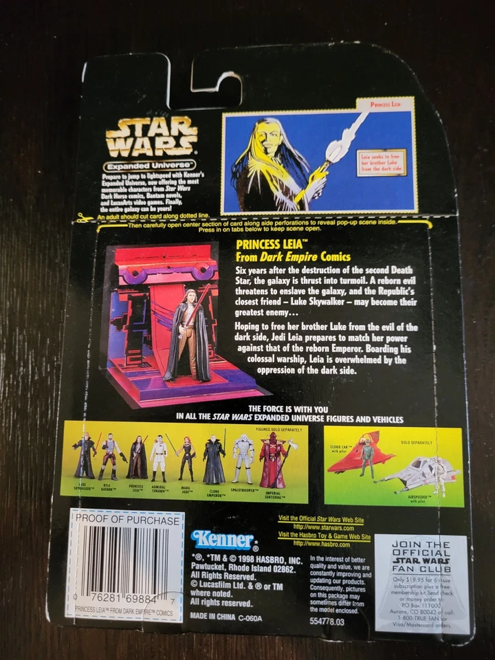 Princesa Leia 1998 POTF STAR WARS Universo Expandido NUEVO SIN USAR, EN CAJA Foto 2 de 2