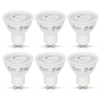 [6 Pack] Simba Lighting  LED GU10 ETL 5W Non-Dimmable 50W Replacement Bulb 5000K