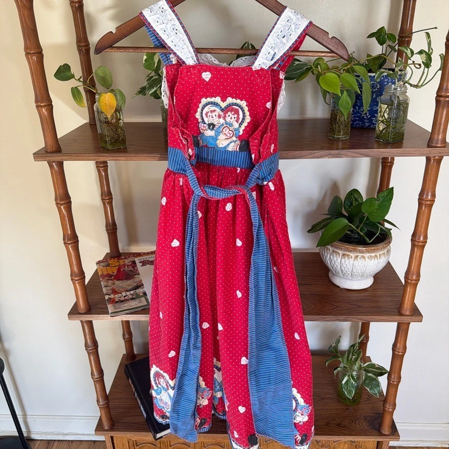 Vestido De Colección Niños Raggedy Ann & Andy Daisy Kingdom I love You Día de San Valentín Foto 3 de 4