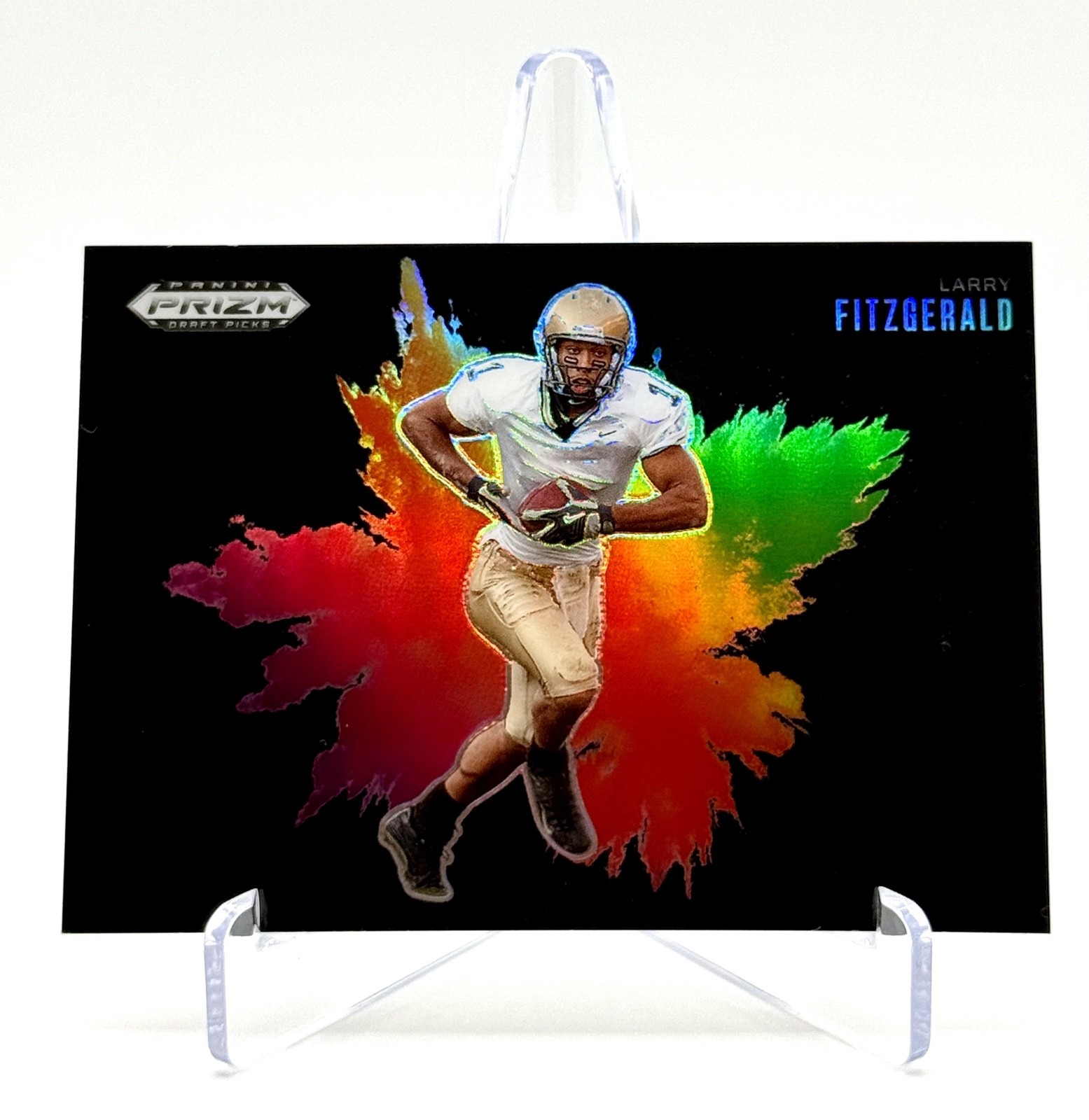 2025 Panini Prizm Draft Picks Larry Fitzgerald Black Color Blast #34 Pitt SSP