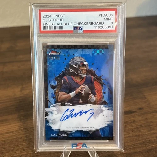 2024 Topps Finest - Autographs C.J. Stroud #FA-CJS Blue Checkerboard  /99