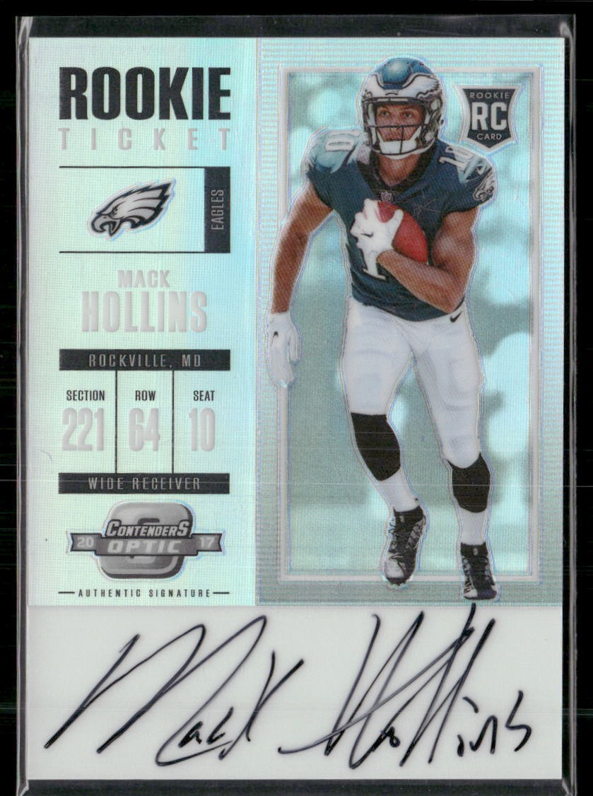 Mack Hollins Panini Contenders Optic #140 Autograph