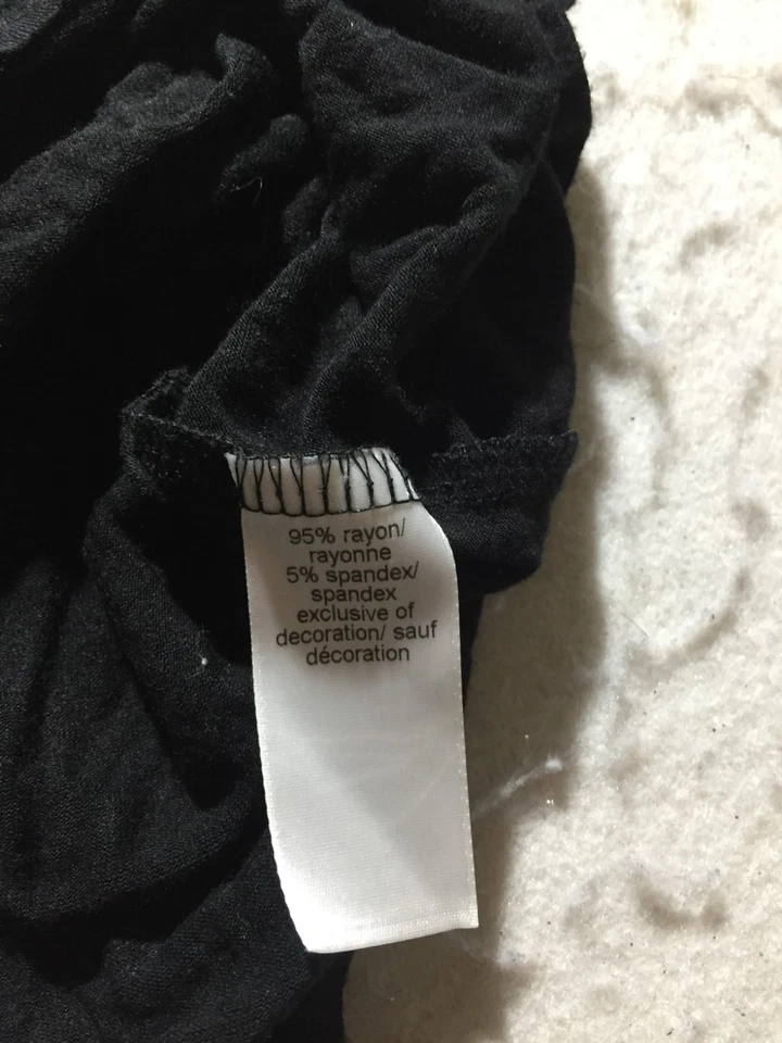 Maurices рубашка плюс размер 2 черный 3/4 рукав искусственной кожи отделки акцент - Изображение 3 из 4