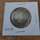 1909 d circulated Barber quarter