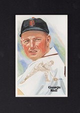 #182 GEORGE KELL, Detroit Tigers ~ Perez-Steele HOF postcard #815/10,000