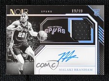 2022-23 Panini Noir Rookie B&W 19/99 Malaki Branham #325 Patch Auto 13y5