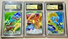 Bulbasaur Charmander & Squirtle Mega Evolution Promo Holo SET CGC 10 PRISTINE