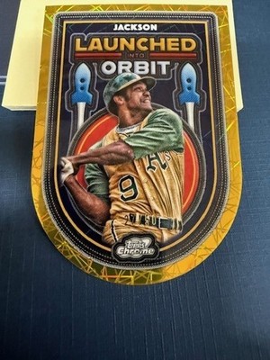 2025 Topps Cosmic Chrome Reggie Jackson Lauched into Orbit Gold 27/50