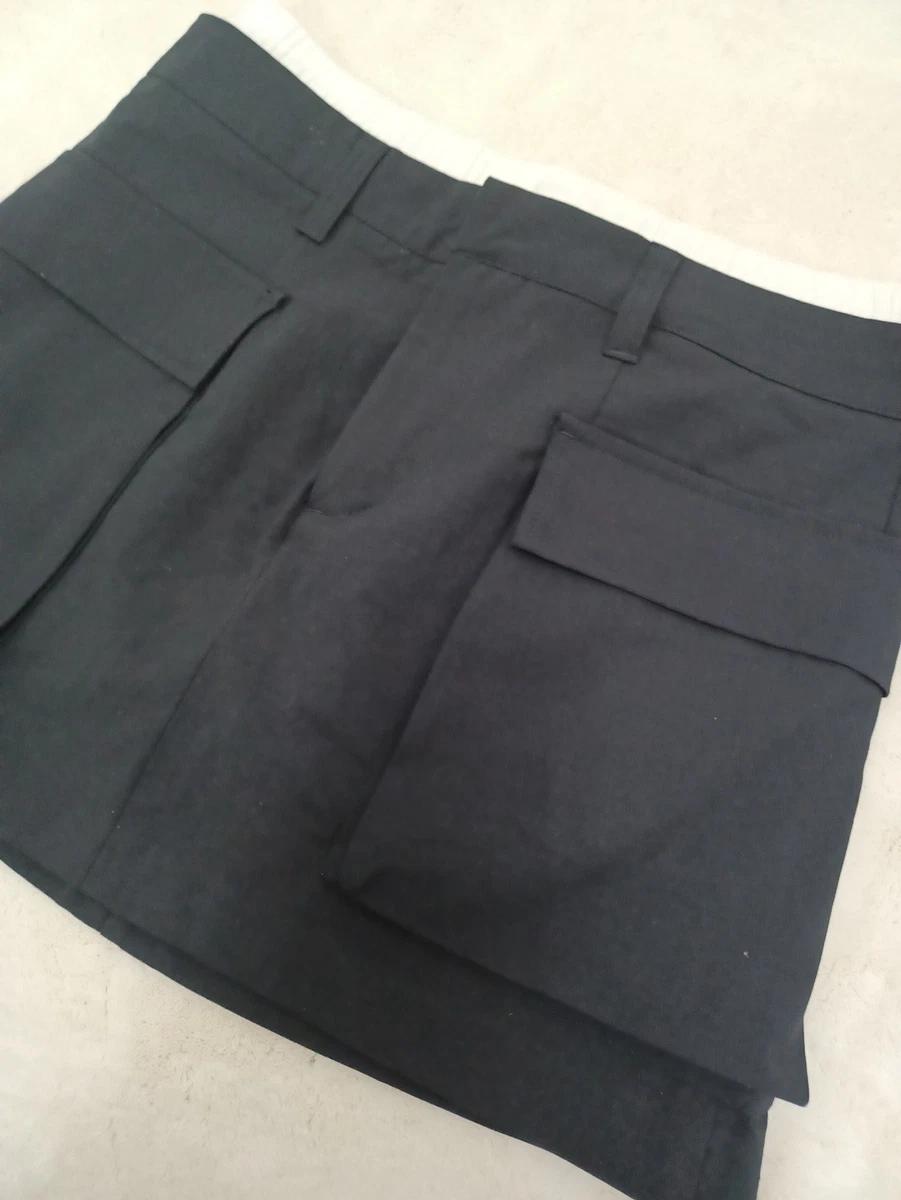 Minifalda BERSHKA Azul Marino Talla M Excelente Estado Nunca Usada