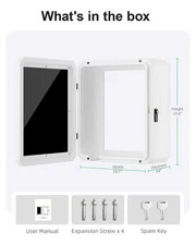 Outdoor EV Charger Enclosure Box for Tesla Gen 3 ChargePoint Lock Weatherproof