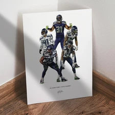 Legion of Boom Poster Seattle Seahawks Football 8x10 Art Print