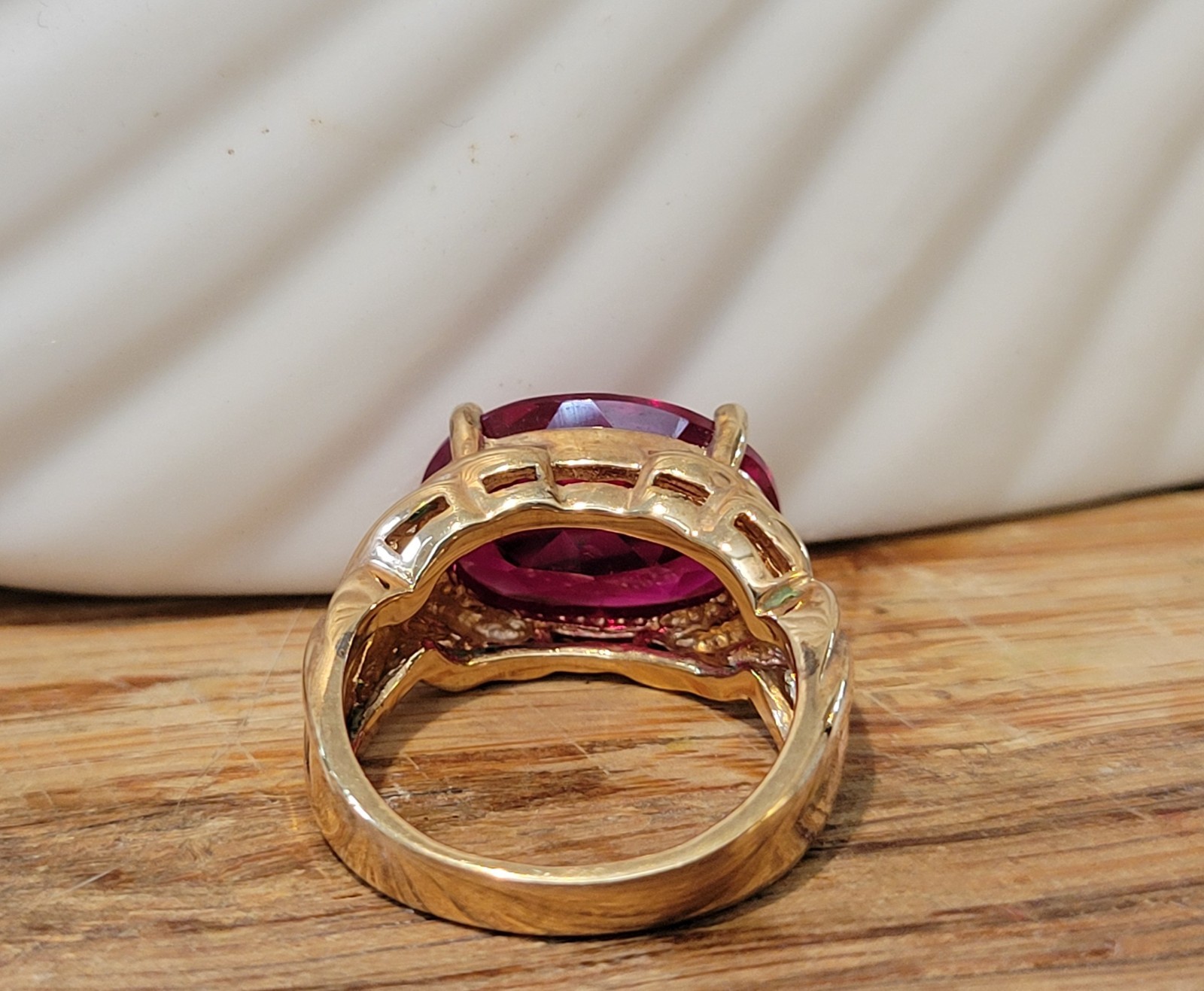 Lab Created Ruby Ring, Gold Over 925 Sterling Sil… - image 6