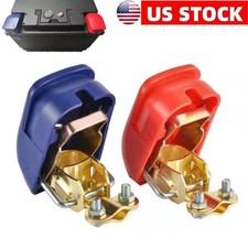 2PCS Universal Car Boat RV Quick Release Battery Terminal Clip Connector Clamp