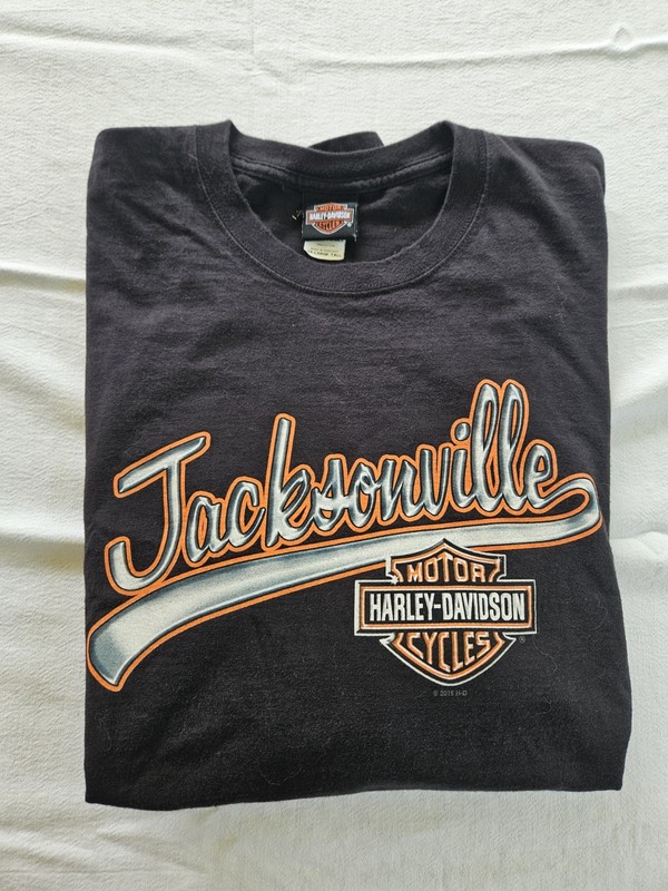 Harley Davidson Motorcycles Adamec Jacksonville Florida Black T-Shirt Size 3XL