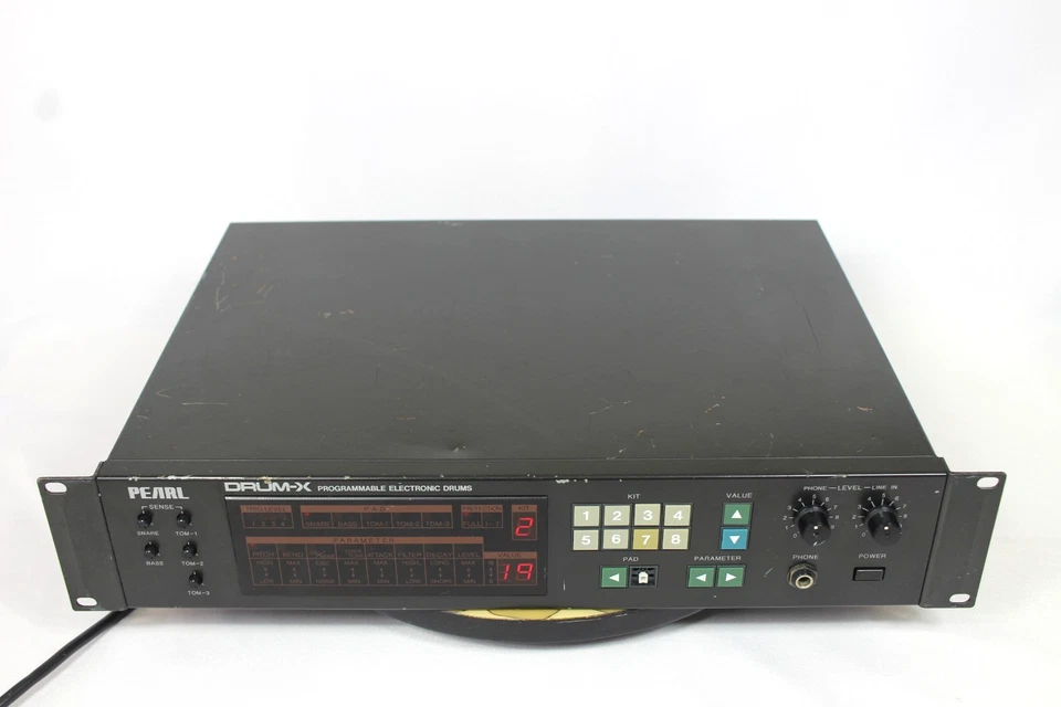 Pearl Drum-X Módulo de Batería Programable Sintetizador -Vintage-Solo para Piezas/Reparación Foto 4 de 4