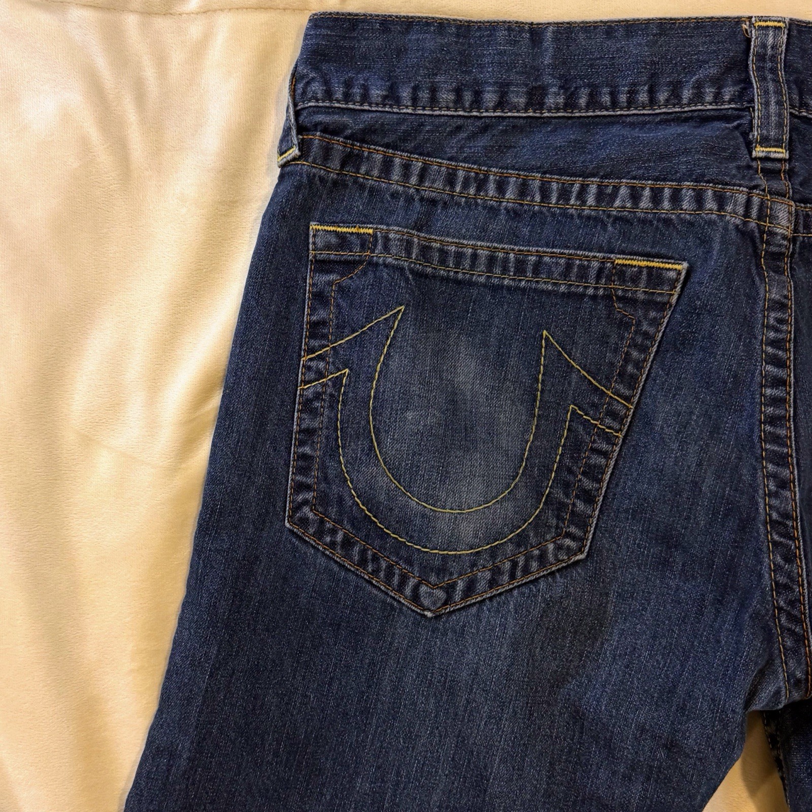 True Religion Straight Basic Old Multi Wheat Jean… - image 5